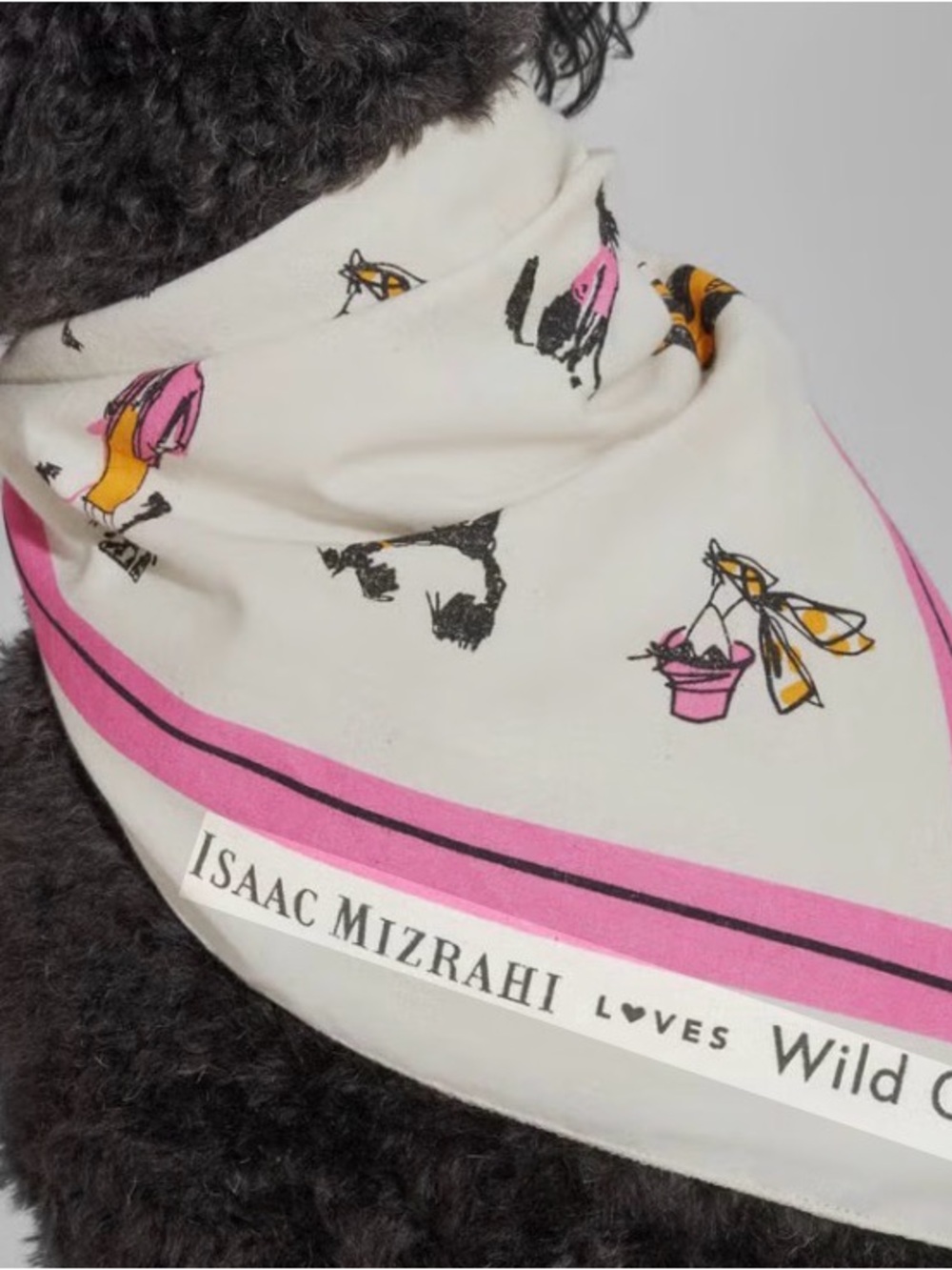 Isaac Mizrahi x Wild Ones Dog Bandana - Picture 2 of 2